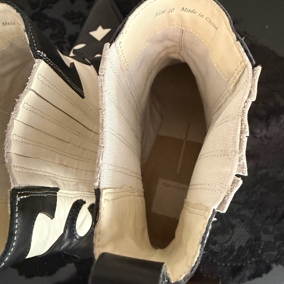 Dolce Vita Black and White western country cowboy Ankle Boots - Picture 8 of 8